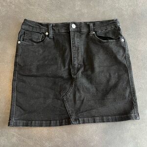 Free People Denim Skirt - Black - Size 31